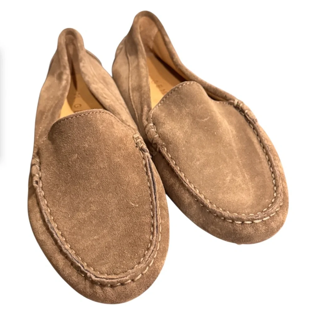 M. Gemi Elegant Brown Suede Felize Loafers for Women 39/ 8.5 NWOT made in Italy